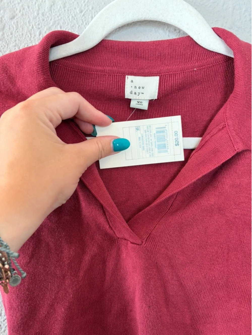 NWT A New Day Cropped Collared Tank Red size XS. $20 retail - Picture 2 of 3